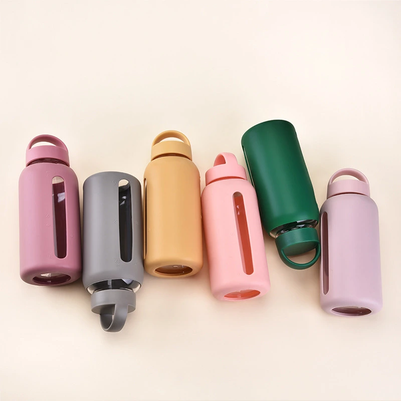 Silicone Cover Glass Water Bottles Oversized